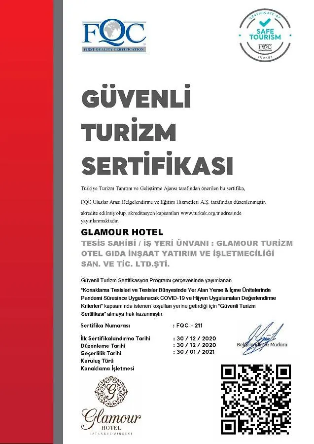 Glamour Hotel Istanbul Sirkeci